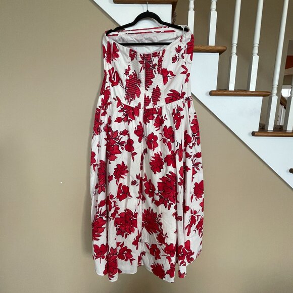 Abercrombie & Fitch Strapless Drop-Waist Maxi Dress strapless maxi dress sz XL - Picture 3 of 5